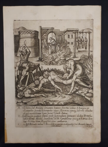 Martiri Santi 1584: Agostino di Canterbury, Abelus, Larcus Londini - Picture 1 of 2