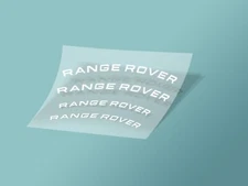 4pcs Range Rover Caliper Decal Stickers, Die-Cut Vinyl Decal Sticker