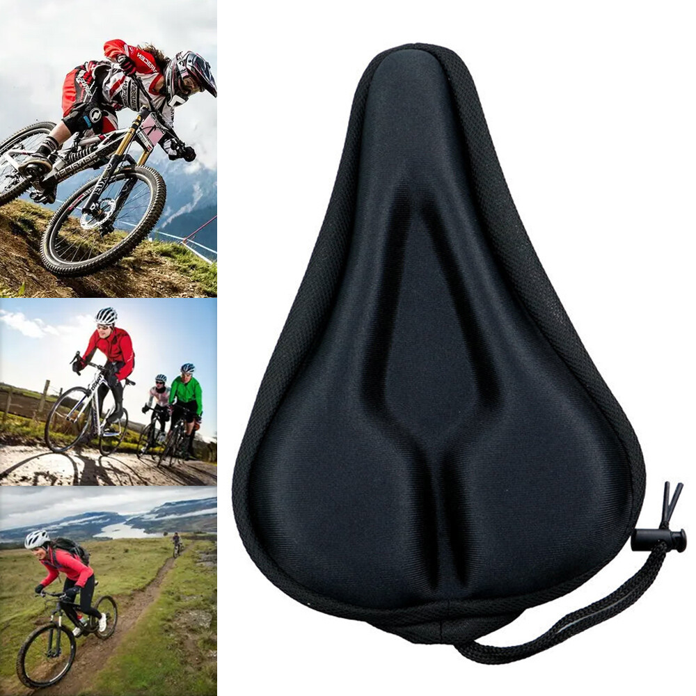 Bike Seat Cover Comfort Cushion Cover Soft Padded Mountain Bicycle