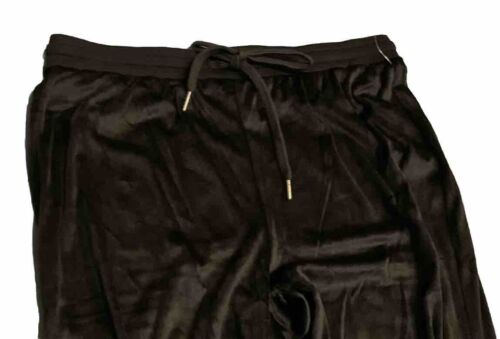 Juicy Couture Women’s M Black Velvet 2 Piece Long Sleeve/Pants Sleep PJ Set NWT - Picture 4 of 10