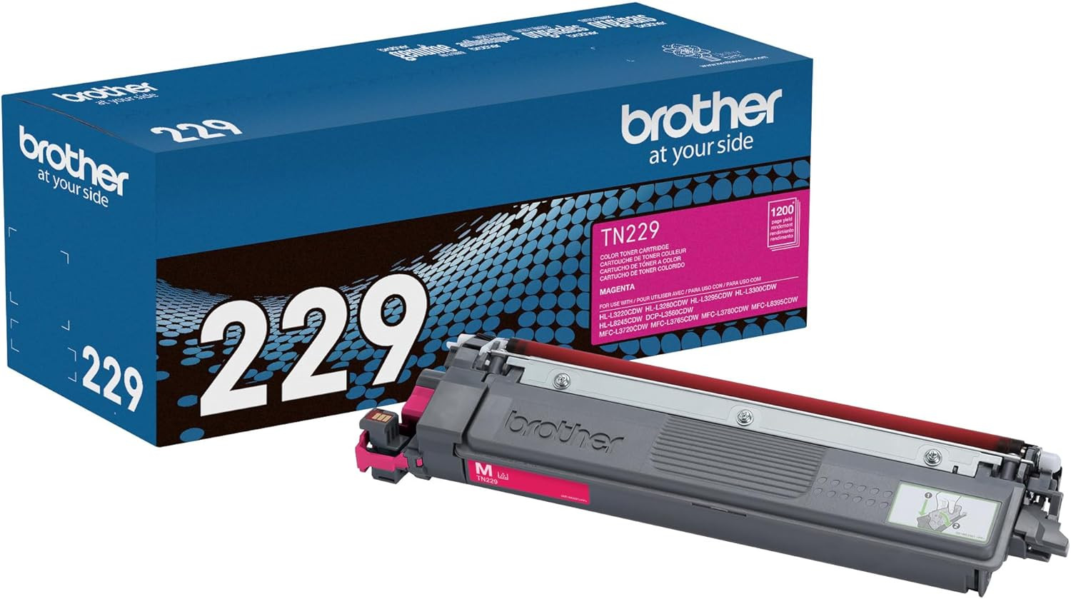 Картридж с тонером Brother Genuine TN229M Magenta Standard для принтера со стандартным расходом - Print up