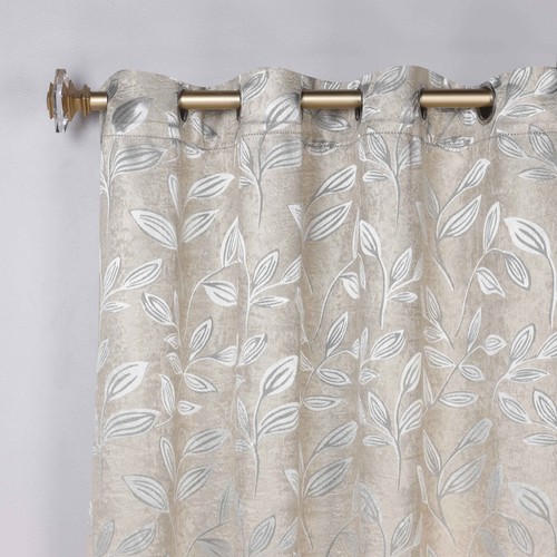 Leaves Machine Washable 52" Wide Room Darkening Blackout Curtains, Set of 2 - Picture 94 of 161
