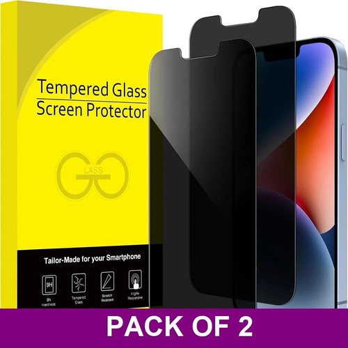Privacy Anti-Spy Glass Screen Protector For iPhone XR 11 12 13 14 15 16 Pro Max - Picture 2 of 22
