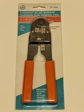 New in Box 8 Contact RJ-45 Modular Telephone Plug Crimping Tool