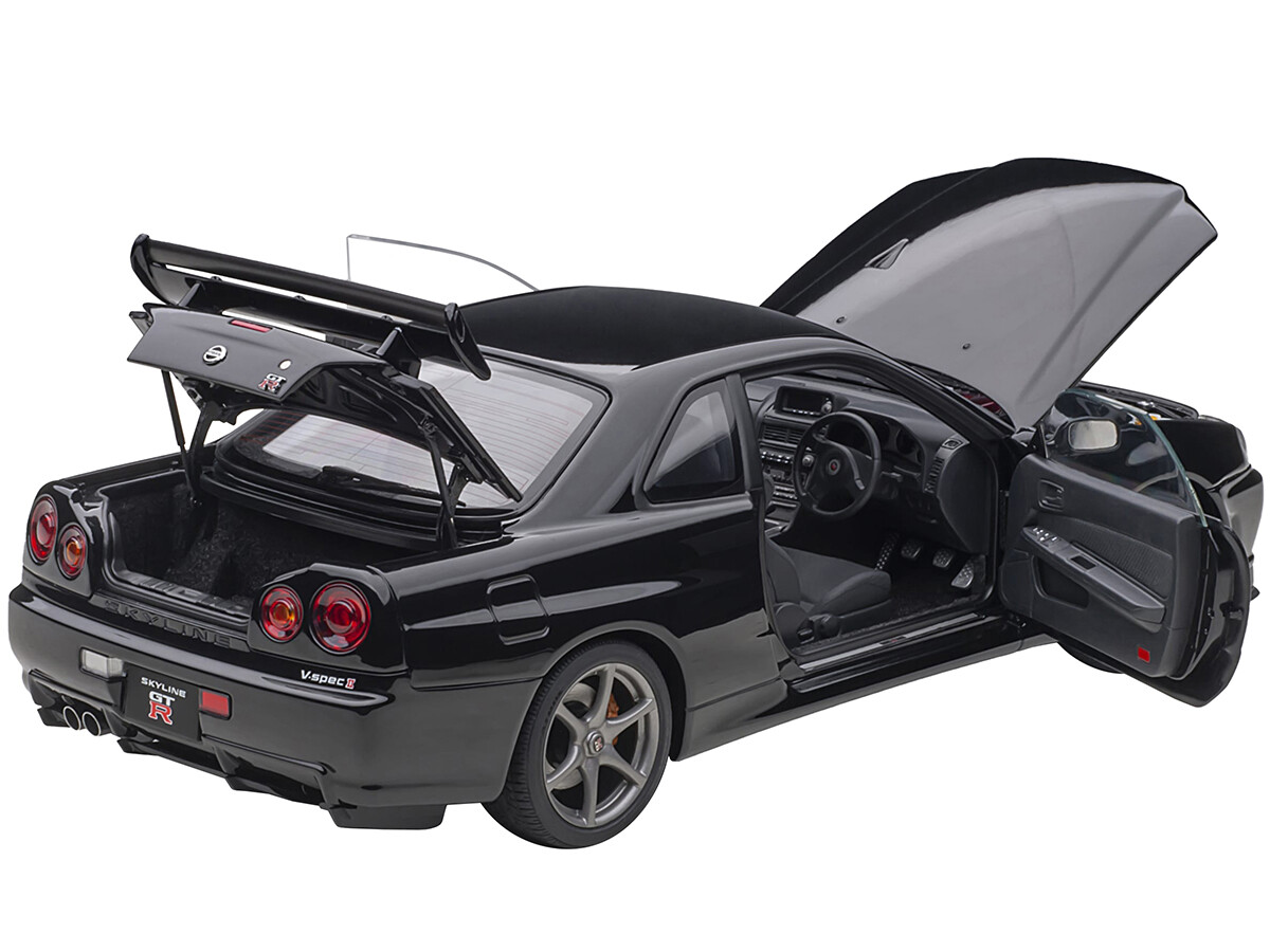 激レア品 エブロ SKYLINE GT-R R34 V-SPECⅡ 1/24 Nissan Skyline GT-R (R34) V-Spec II RHD (Right Hand Drive