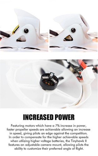 EMAX Tinyhawk II BNF FPV Racing Drone Work with FrSky D8 F4 FC 5A ESC 0802 Motor - Picture 6 of 11