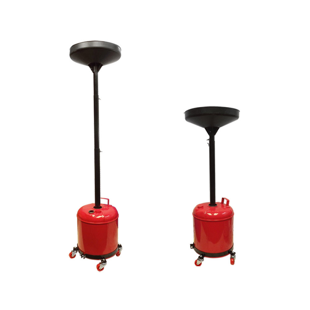 Drain Portable Telescopic Dolly Oil Lift Drain Tank