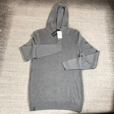Mizzen Main Sweater Mens Small Cassady Hoodie Henley Pullover Button 