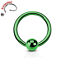 thumbnail 10  - Titanium Annodized Bendable Hoop - 14g 16g 18g 20g Annealed Captive Bead Rings