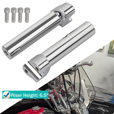  6.5'' Handlebar Risers 1'' Bar Fit for Harley Sportster 1200 883 Dyna Super Glide