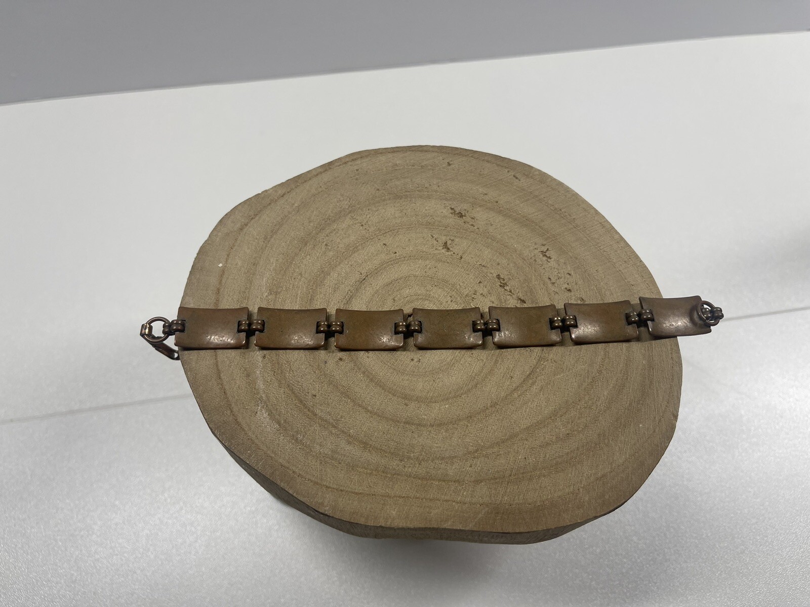 Vintage Solid Native American Copper Bracelet - image 6