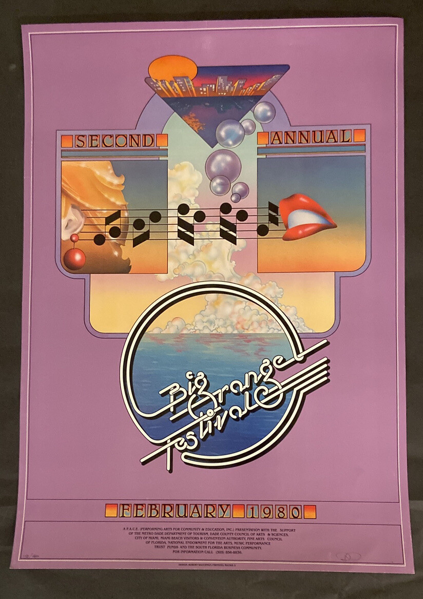 Vintage Poster: 1980 2nd Annual Orange Festival Signed-Numbered
