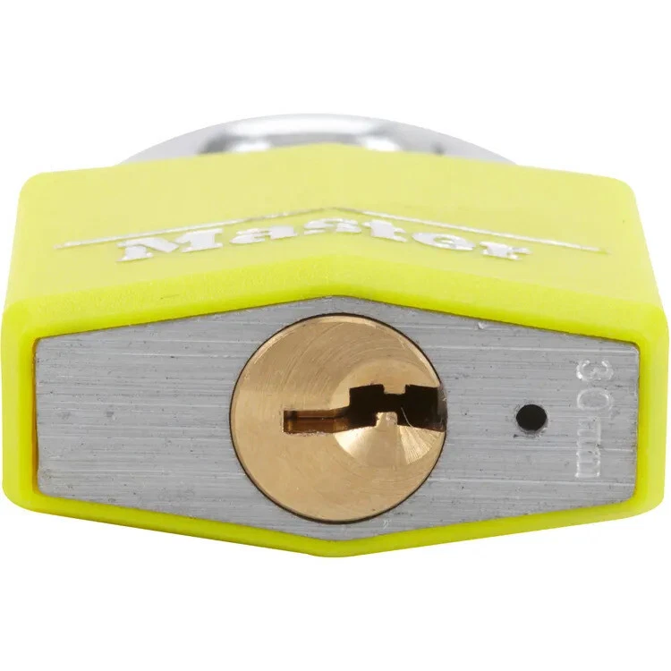 MASTER LOCK 9131EURDCOL - Cadenas à clé de couleur jaune - Sécurité niveau 4 - Photo 2/4