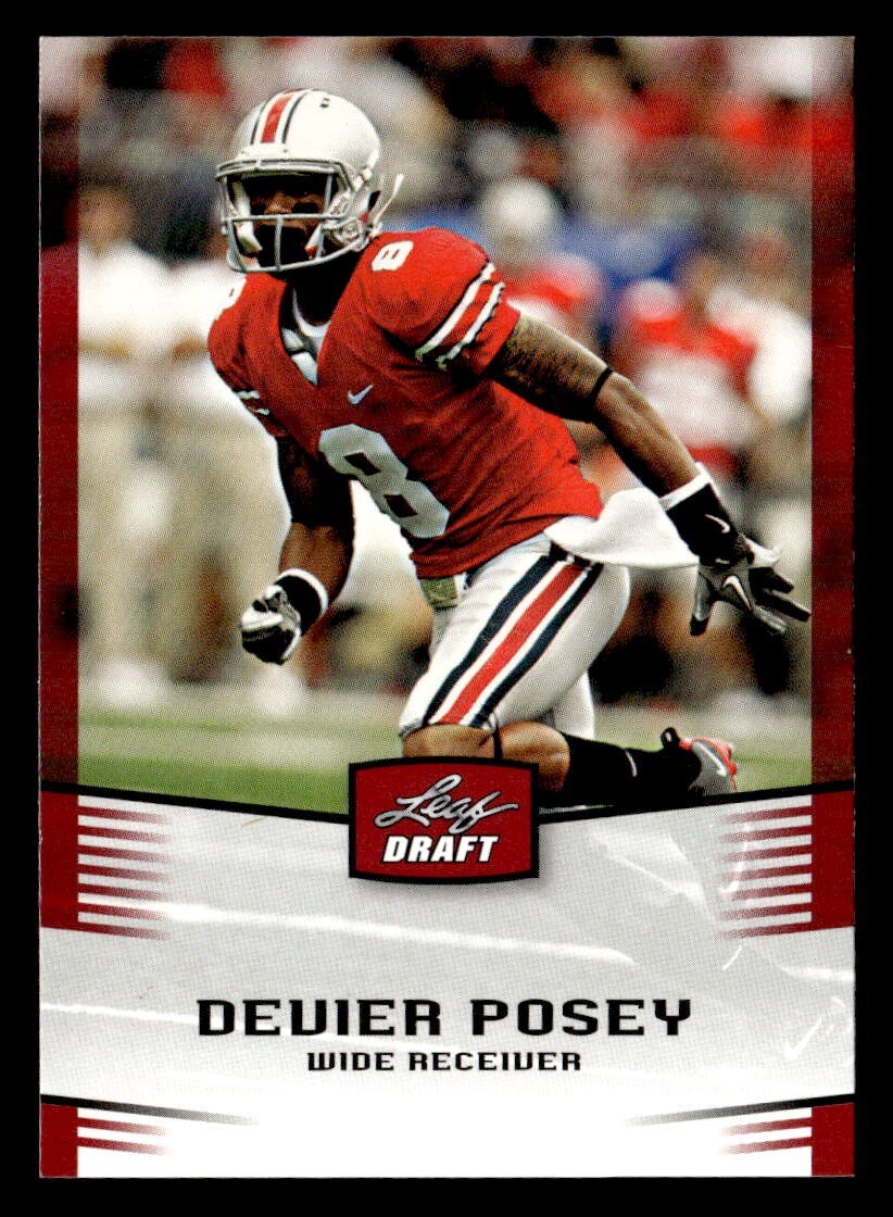 Devier Posey 2012 Leaf Draft Rookie Card #12 Ohio State Buckeyes