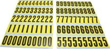 Made in USA Letter Label Legend: Combo Pack (Numbers), English, 2-1/4" Wide, ...