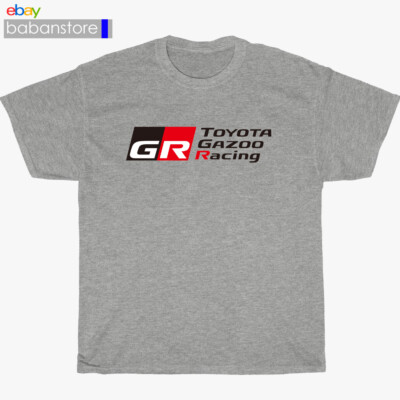New Toyota Gazoo Racing Logo Black/White/Grey/Navy T-Shirt Size S