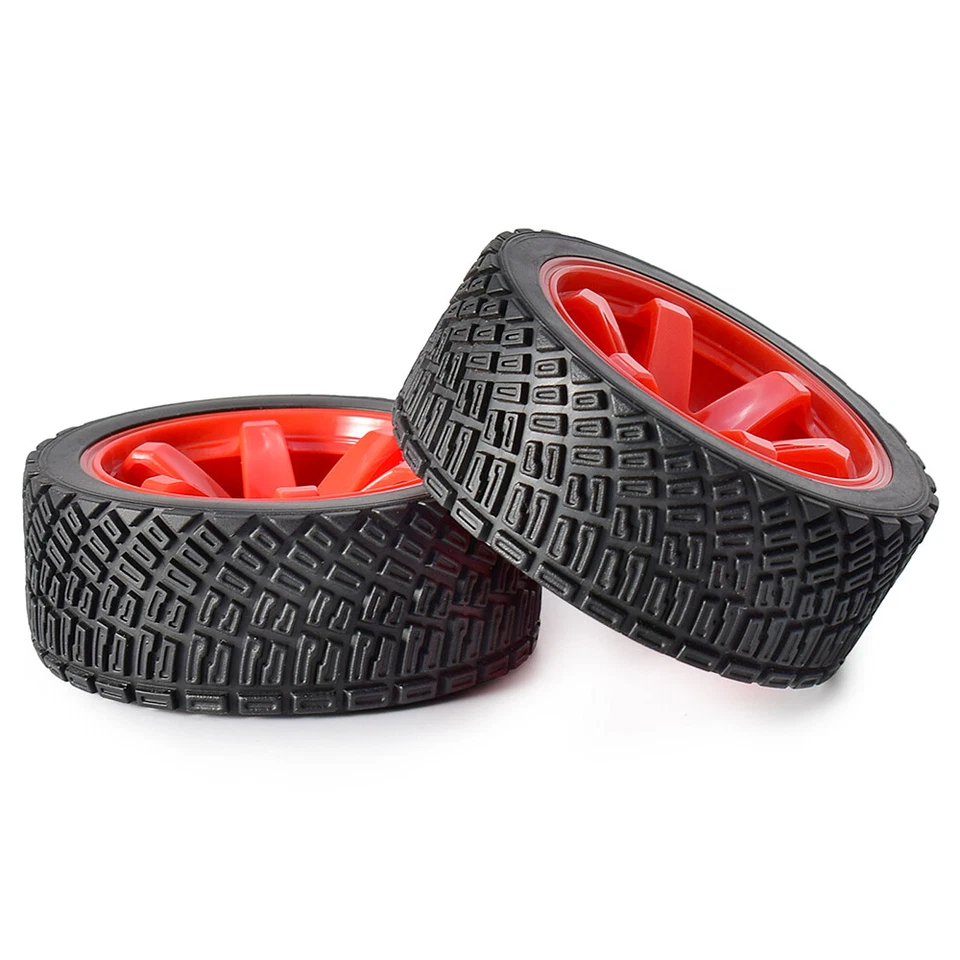 Austar 4PCS 12mm Hex 67mm RC Car Rubber Tires Wheel for 1/10 WLtoys 1/14 144001 - Image 4 of 4