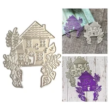 Straw House Metal Die Cuts Embossing Template Stencil Scrapbooking for Card Die