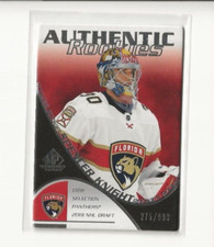 2021-22 SP Game Used SPENCER KNIGHT Authentic Rookies 275/999 Florida Panthers