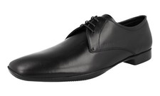 PRADA Comfy Leather Derby Dress Shoes - 2EE016 - Black - NEW - US 9 EU 42
