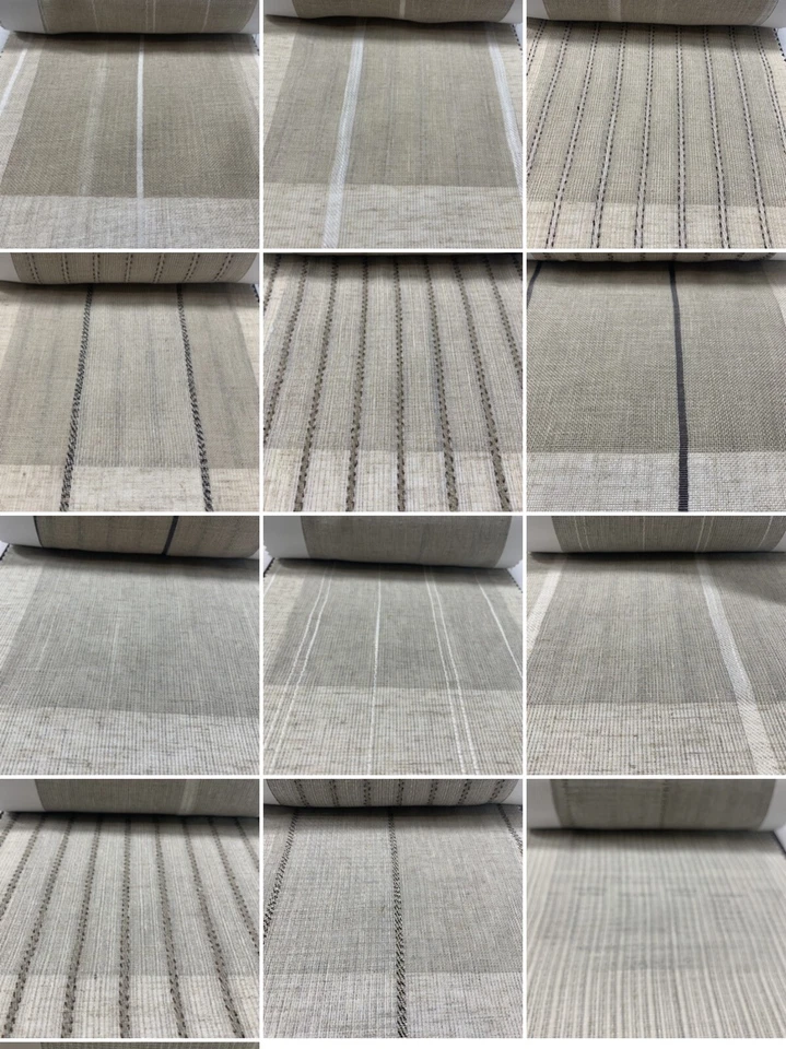 Carole Fabrics: Natural Elements 6111 Linen Blend Sheers Fabric Sample Swatches - Image 4 of 4