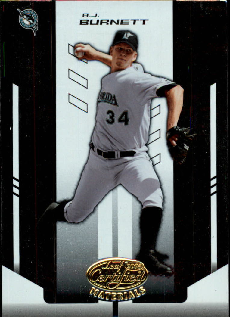 2004 Leaf Certified Materials Baseball "Main Set" Cards #1 to #291