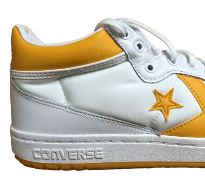 Converse CONS Fastbreak Pro Mid White Light Yellow Shoes  display picture 3