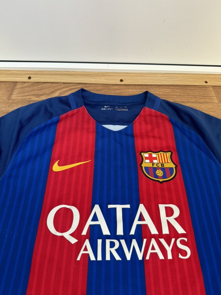 FC BARCELONA 2016/2017 HOME FOOTBALL SHIRT SOCCER JERSEY CAMISETA NIKE
