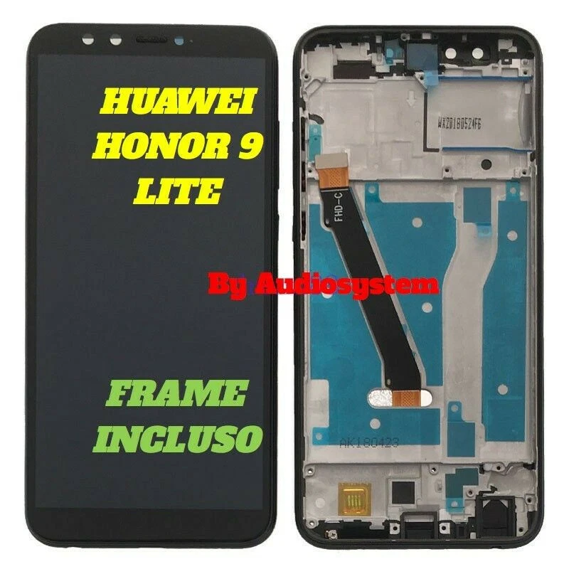 COVER Back Adatto Per HUAWEI HONOR 9 LITE LLD-L31 AL00 BLU BLUE VETRO POSTERIORE - Foto 10