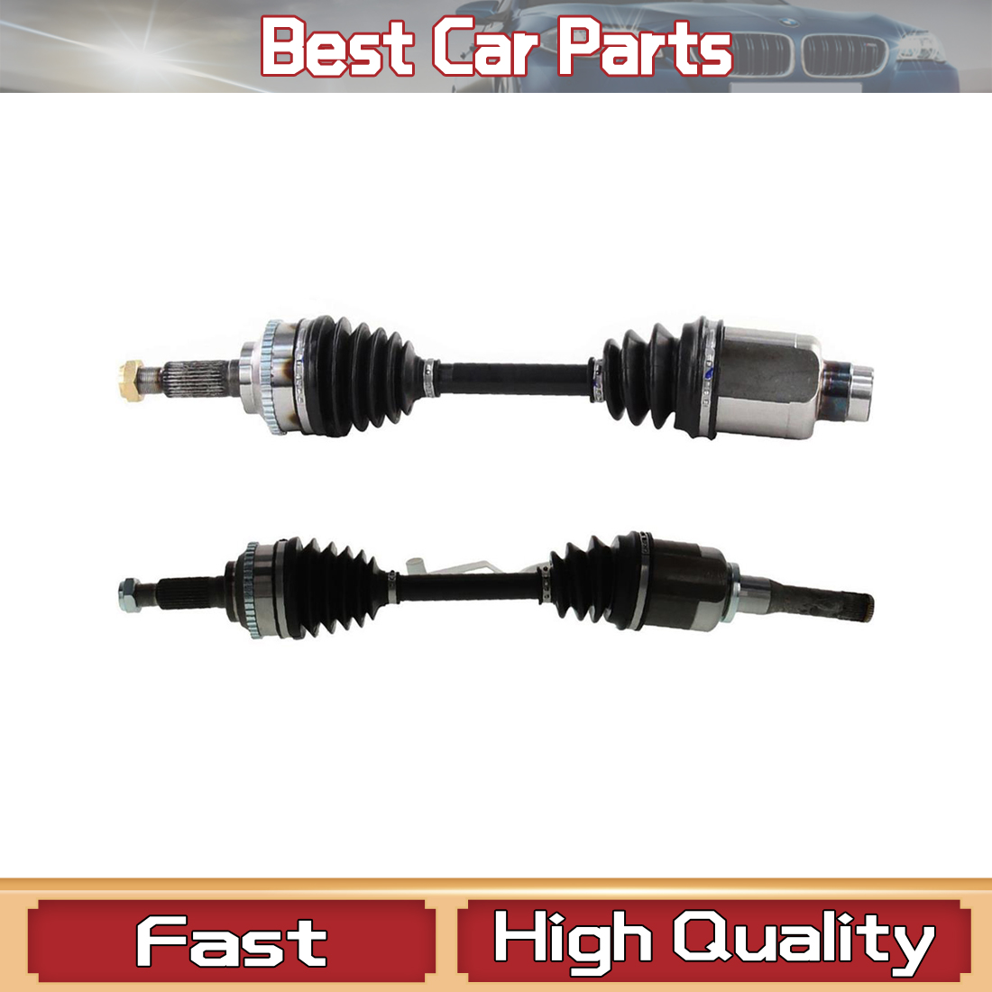 Front CV Axle Shafts Set 2pc For Mazda Tribute Mercury Mariner Escape