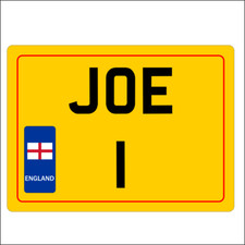 Personalised Mobility Scooter Vehicle Licence Number Plate Novelty Aluminium