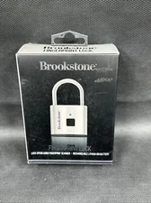 BrookStone Fingerprint Scanner Lock Rechargeable Battery - Up To 10 Prints