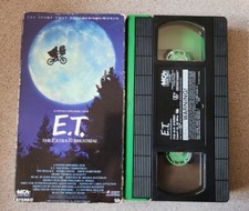 E.T. The Extra Terrestrial VHS Green Tape Cassette Steven Spielberg
