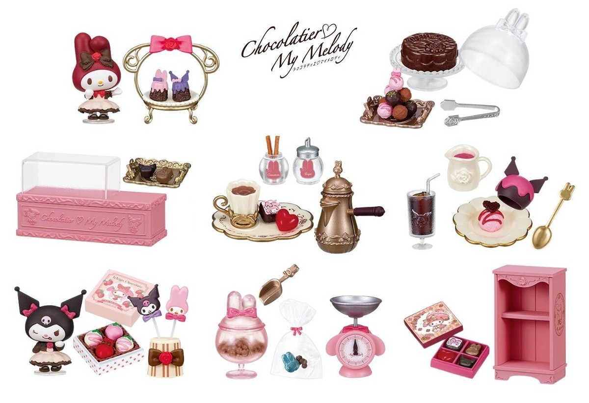 RE-MENT Sanrio Chocolatier My Melody Kuromi Chocolate Shop Mini
