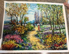 Dimitri Polak Serigraph on Paper; Hand Signed and Numbered: " Sunday Stroll" 