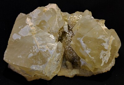 Calcite cube formation natural mineral specimen