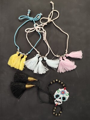 16 Item Fashion Bohemian Necklace, Earrings, Bracelet Grab Bag