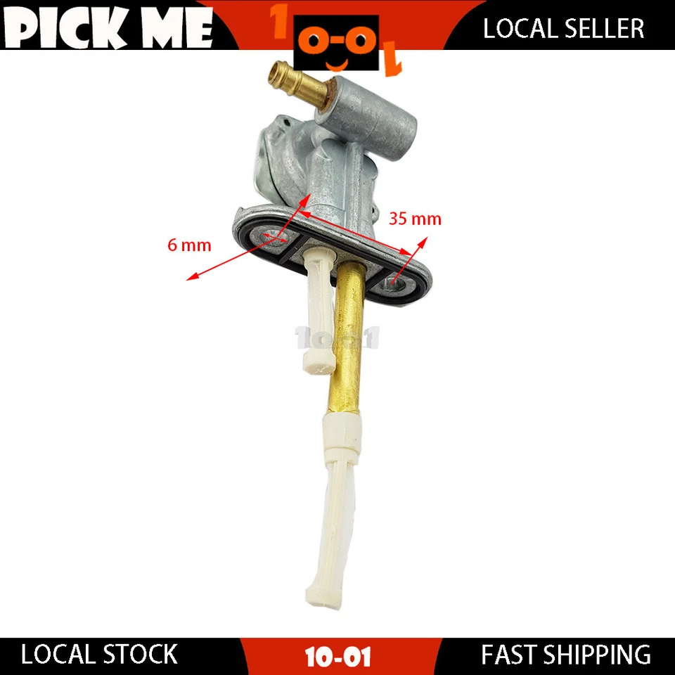 35mm Bolt Holes Distance L/H Outlet Fuel Tap Fit YAMAHA IT425 1980 Motorcycle Foto 3 de 3