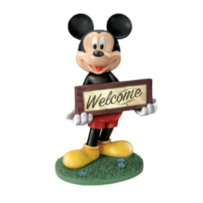 Disney Mickey Mouse Solar-Lit Outdoor Welcome Sign by The Bradford