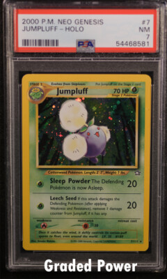 Neo Genesis Unlimited Jumpluff PSA 7 HOLO (8581) 7/111 Pokemon 