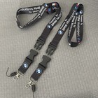 2PCS Motorsport Lanyard Neck Strap Key Chains ID Phone Holder for BMW M Black
