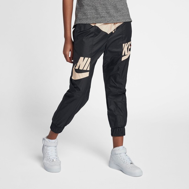 nike windrunner pants black