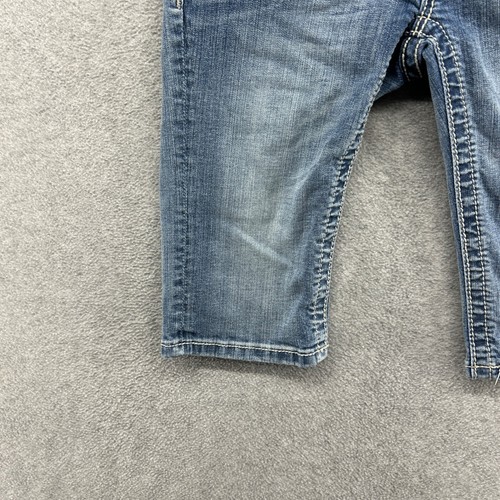 Miss Me Jean Shorts Girls Size 14 Blue Denim Embellished Sequins Bermuda - Picture 2 of 15
