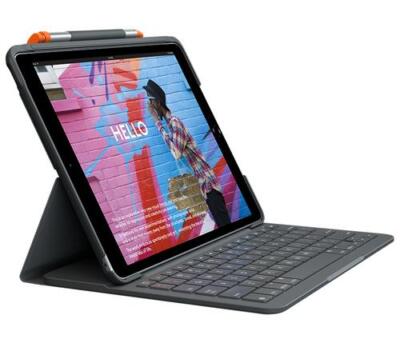Logitech Slim Folio Graphite Bluetooth QWERTY Dänisch, Finnisch, Norwegisch, Sved