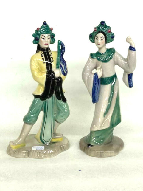 Goldscheider Temple Dancer Art Deco Pair of Figurines by Helen Liedloff 1954B | eBay