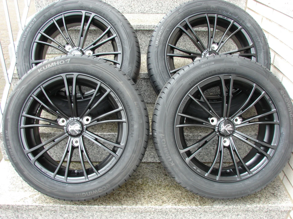 smart fortwo 451 MSW by OZ X2 Sommerräder schwarz Continental - Bild 3 von 4