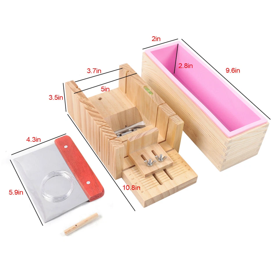 3pcs Pro Soap Making Supplies Kit Set Soap Tools Cakes Mold Handmade DIY Set NEW - Image 2 of 4