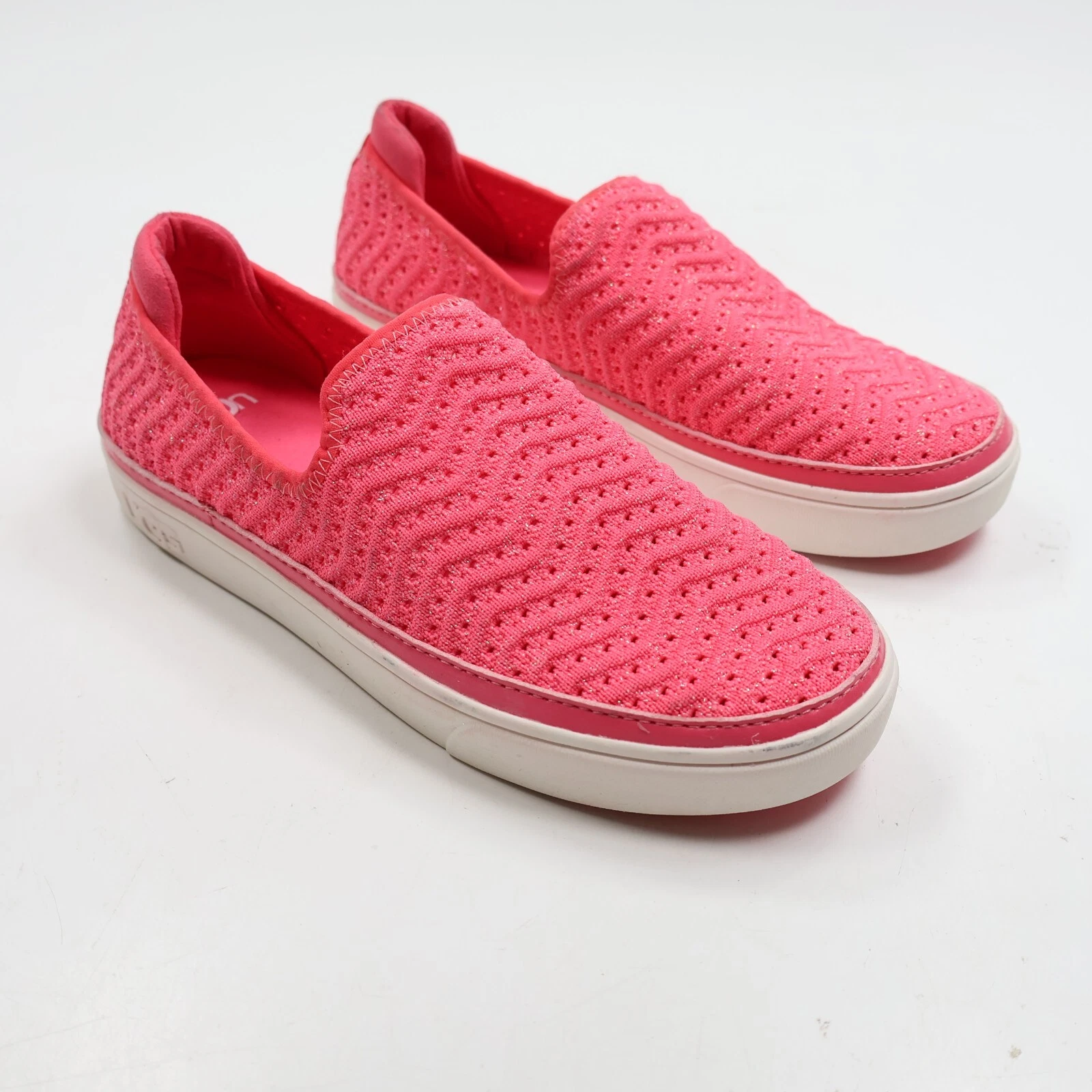 Mocassino sneaker slip on UGG SCaplan metallizzato taglia 5 rosa USA