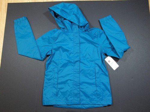 NWT WOMENS SWISS TECH FRONT ZIP RAIN JACKET GREEN TEAL, SZ SMALL (4-6)