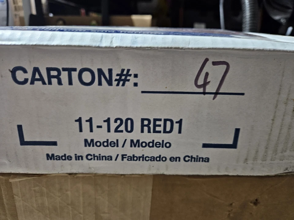 Cosco Retro Counter Chair/Step Stool Red w/Chrome Tubing New Factory Sealed - Image 3 of 4